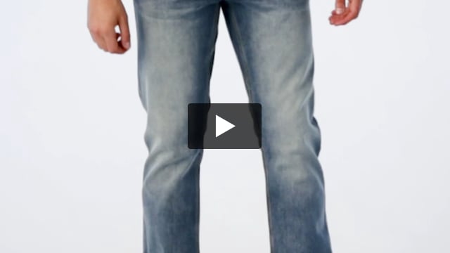 Midweight Denim Straight Leg Jeans - Men's - Video