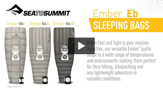 Ember Ultralight Quilt: 50F Down - Video