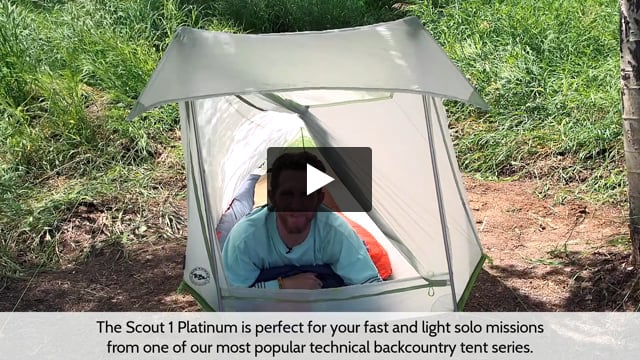 Scout 1 Platinum Tent: 1-Person 3-Season - Video