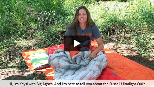 Fussell UL Quilt: Down - Video