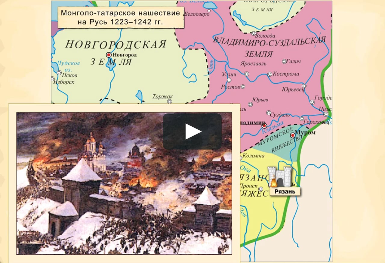 Времена татаро монгольского нашествия