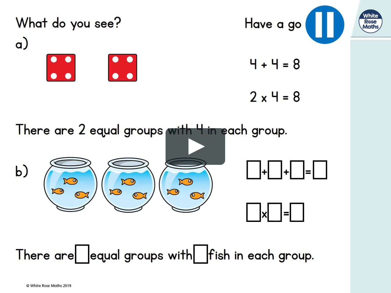 year 2 week 5 lesson 1 multiplication sentences using the x symbol on vimeo