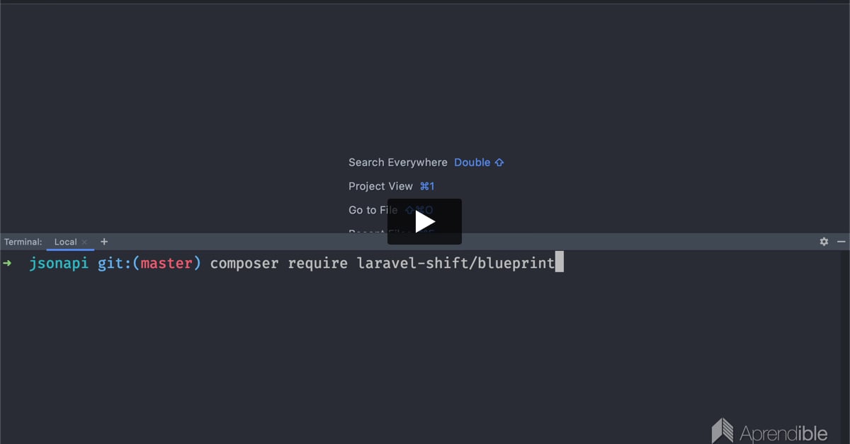 1. Inicialización del proyecto con Laravel Blueprint