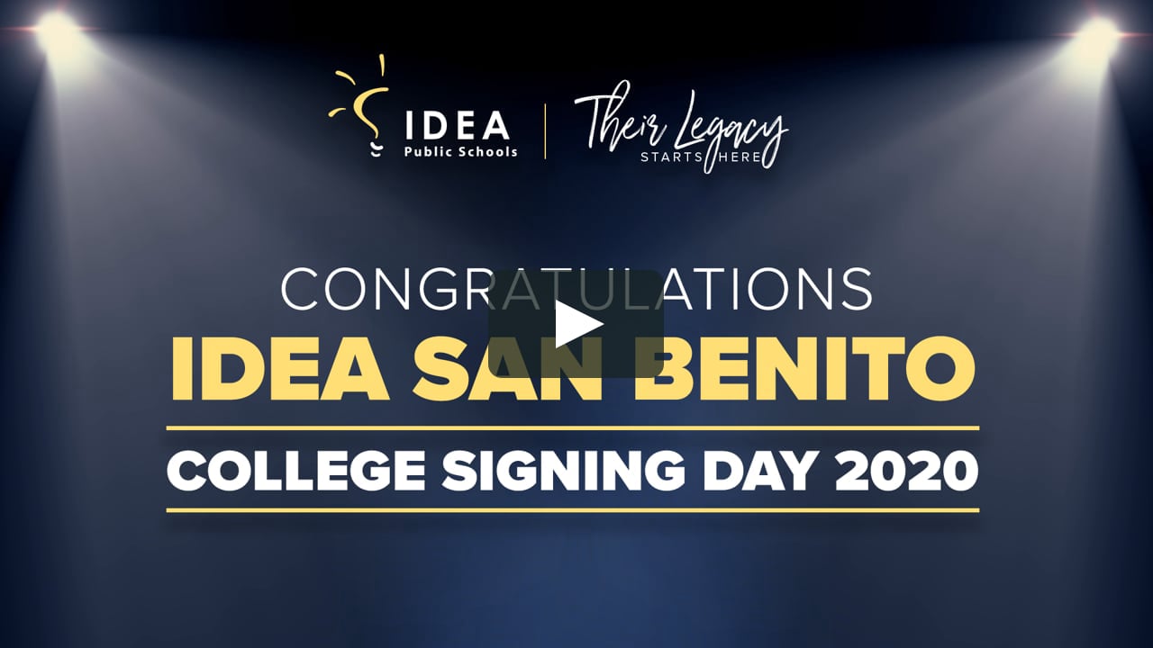 IDEA San Benito College Signing Day 2020 on Vimeo