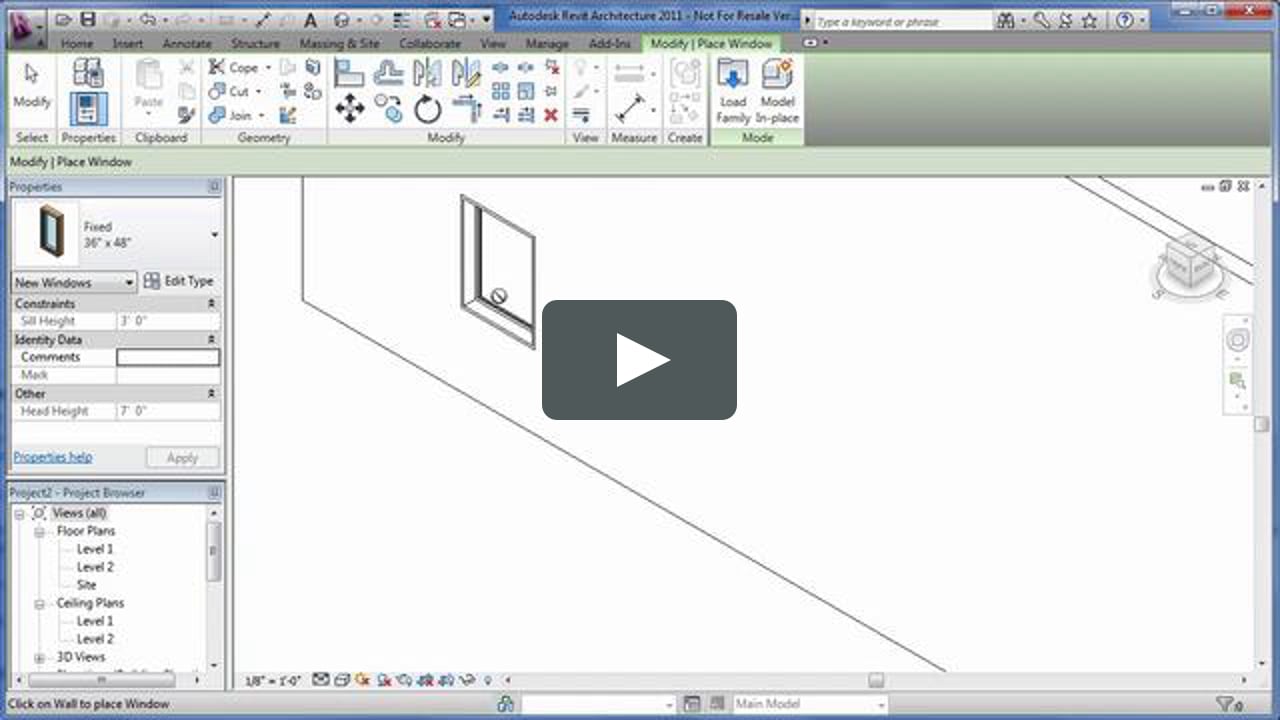 how to create a window family in revit 2011 pdf