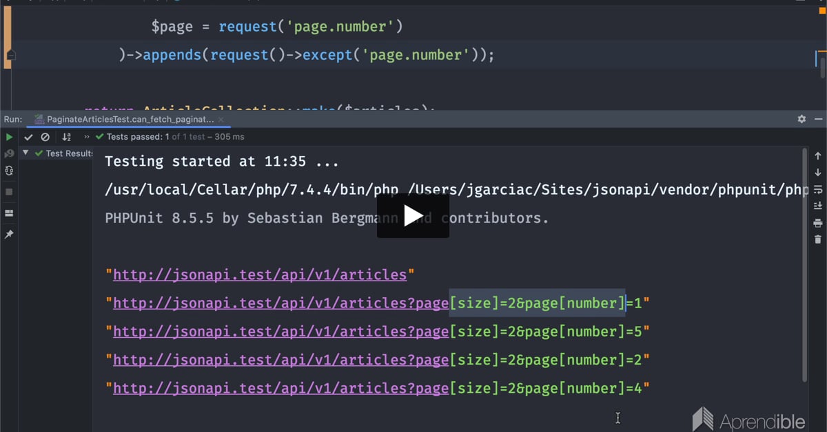 5. Cómo paginar recursos según la especificación JSON:API