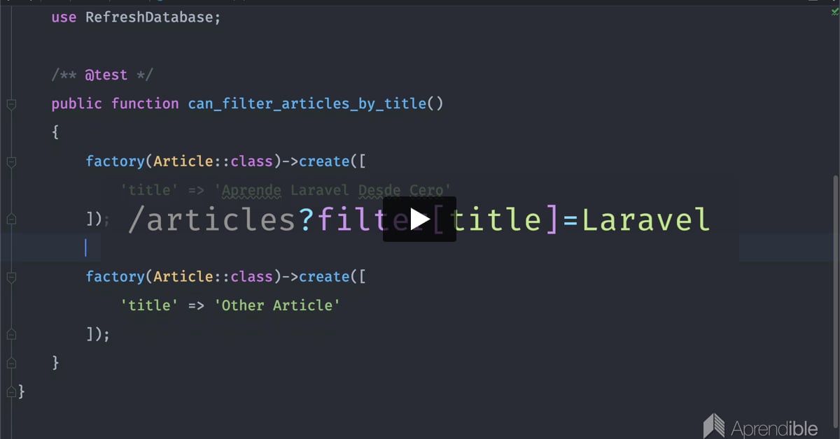 7. Cómo filtrar recursos