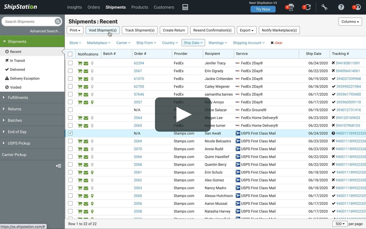 How to void a label in Shipstation on Vimeo