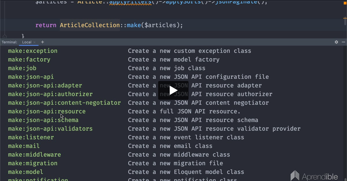 10. Instalación y configuración del paquete Laravel Json API