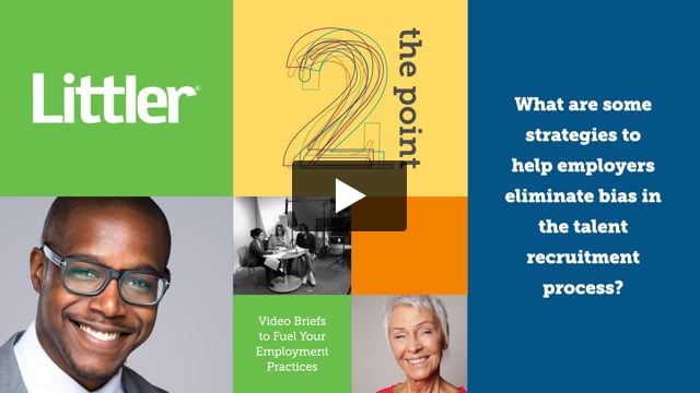 What are some strategies to help employers eliminate bias in the talent recruitment process?