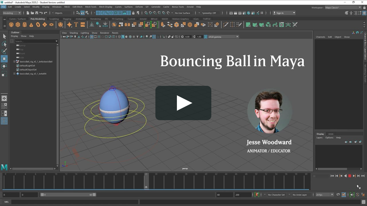 Bouncing Ball in Autodesk Maya on Vimeo