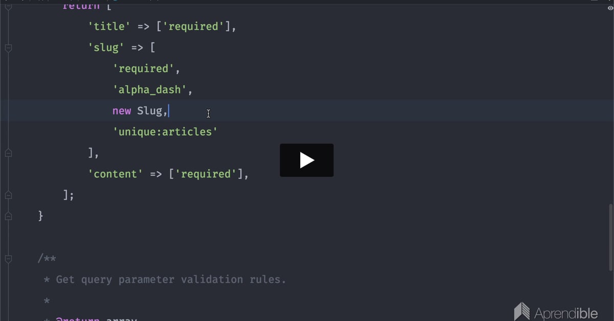 14. Utilizando el slug como identificador de los artículos