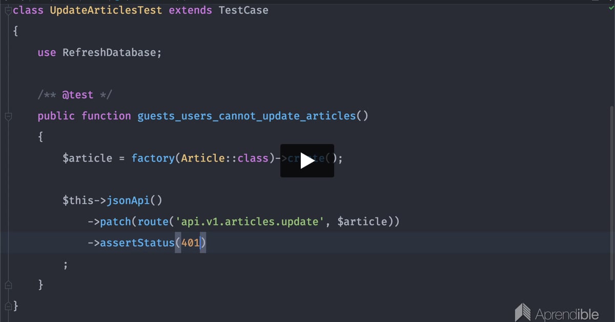 15. Cómo actualizar recursos siguiendo la especificación JSON:API