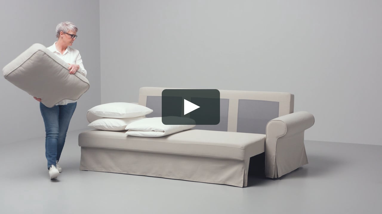 Tu VRETSTORP de tres plazas, de sofá a cama en unos sencillos pasos on Vimeo