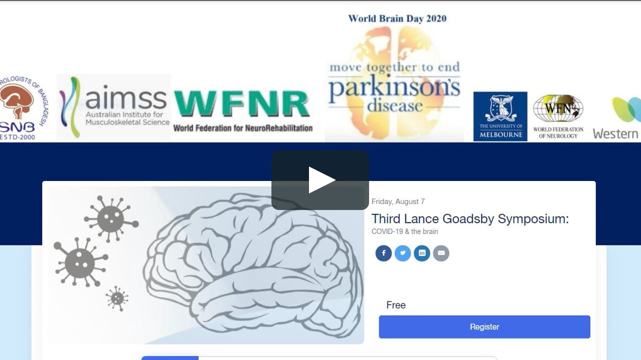 Making history Once Again; Third Lance Goadsby Symposium gone International with over 1000 delegates