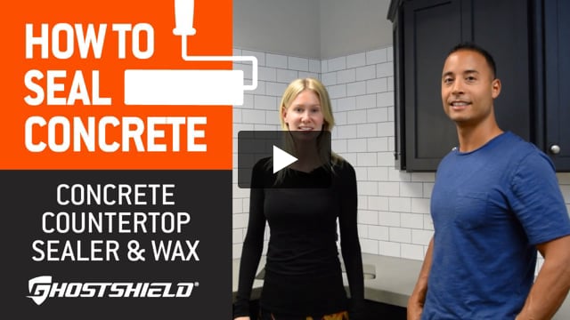Ghostshield Countertop Sealer 880™ & Micro Wax: Concrete countertops are extremely popular right now. In this video, Ben and Jess will show you the step-by-step application process, from sanding to sealing and waxing.