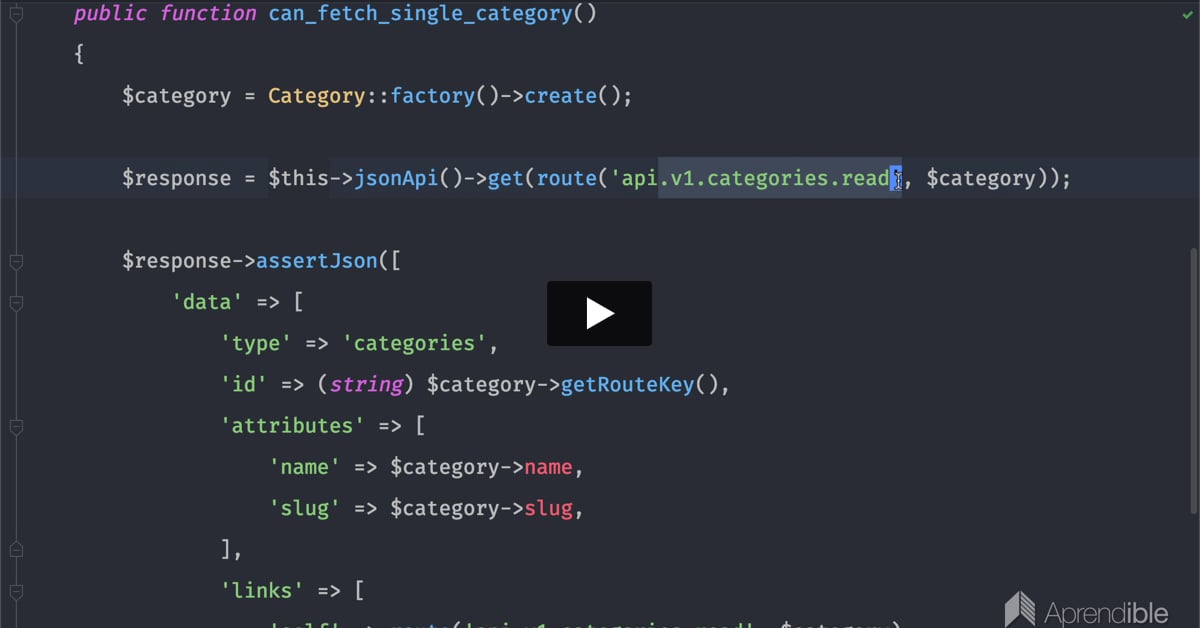 27. Mostrando el listado de categorías