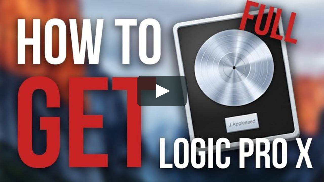 how to download logic pro x for mac free