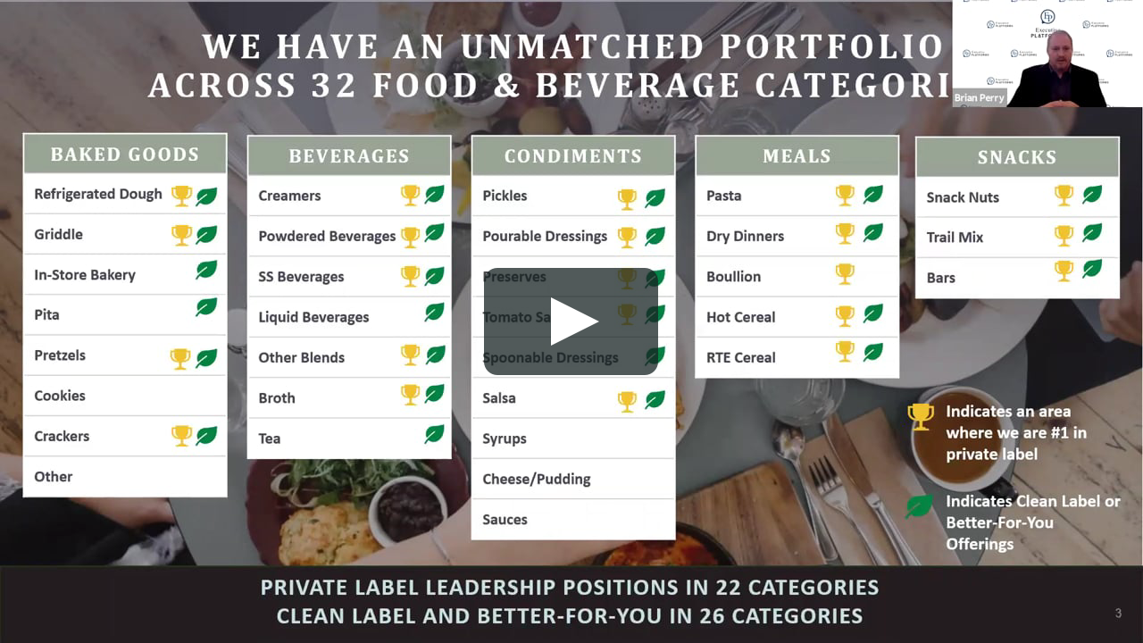 Private label snack pudding