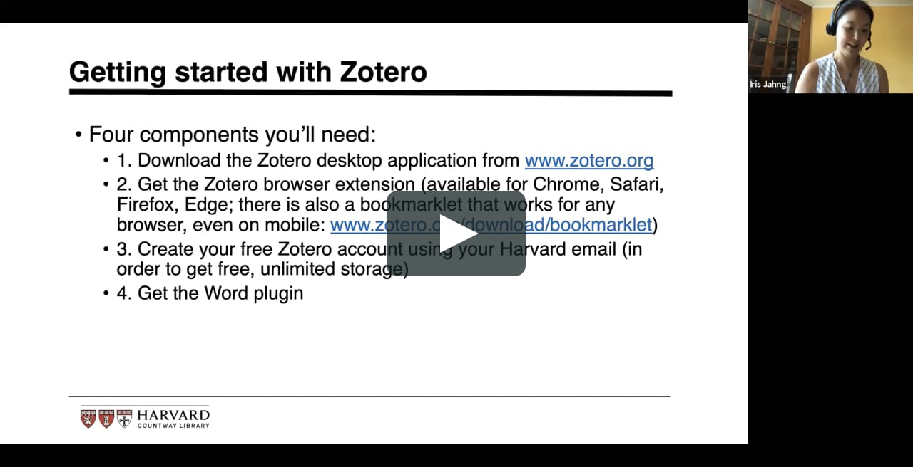 how to use zotero chrome video