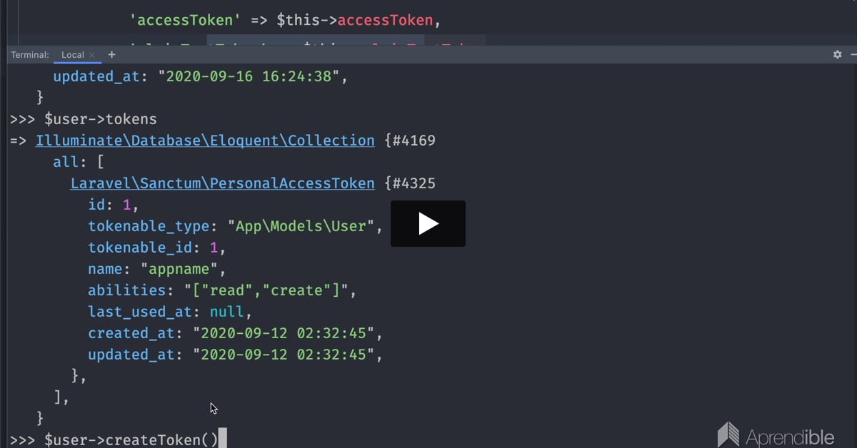 53. Qué son y cómo funcionan los tokens en Laravel Sanctum