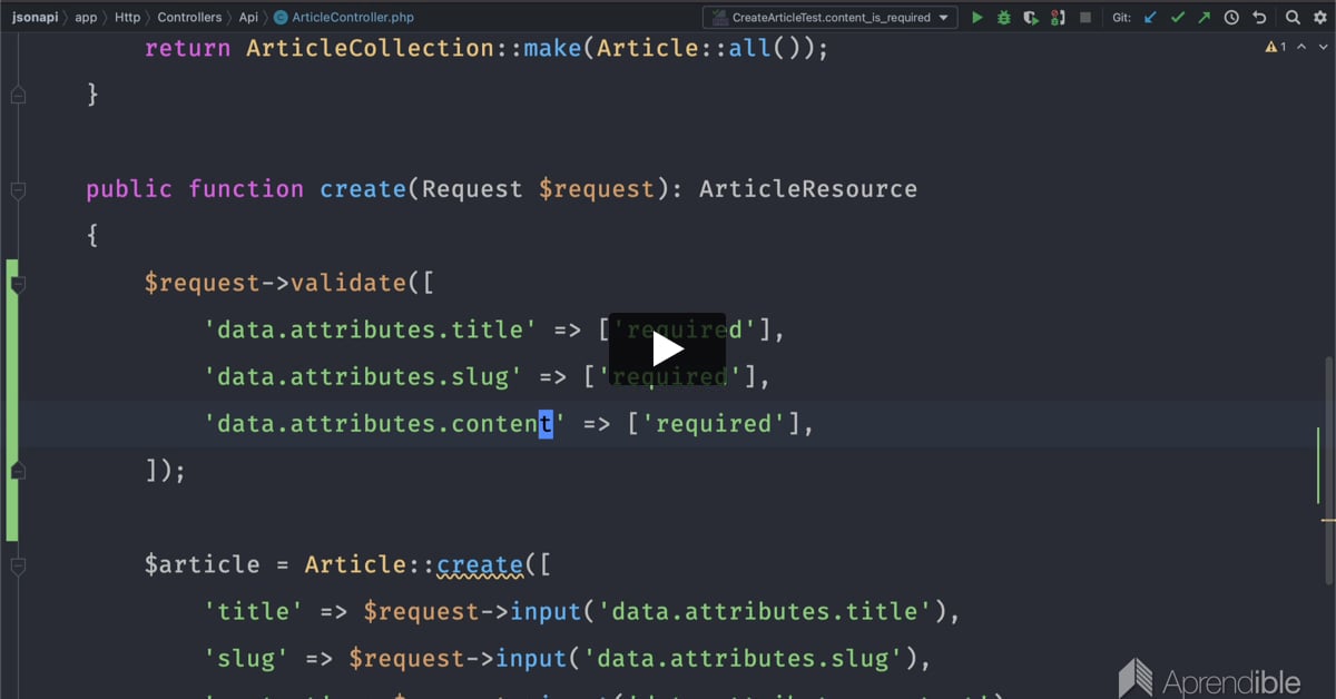 Desarrollo de una API con Laravel utilizando TDD y JSON:API