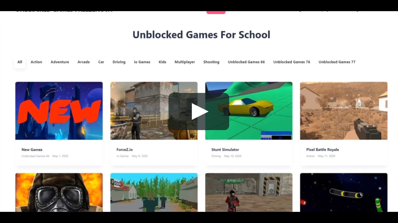 Unblocked Games For School (FreezeNova Games and Jul Games) on Vimeo