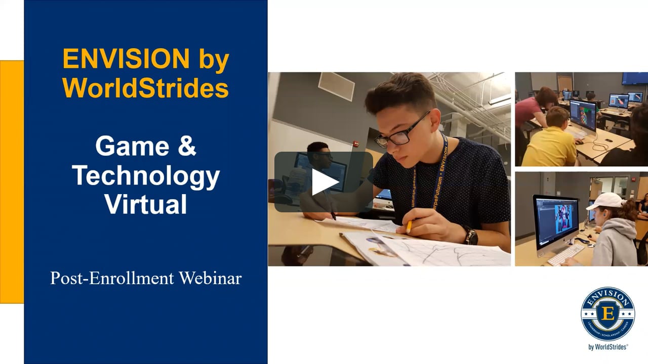 Preparing for the Envision Game & Technology Academy Virtual Experience