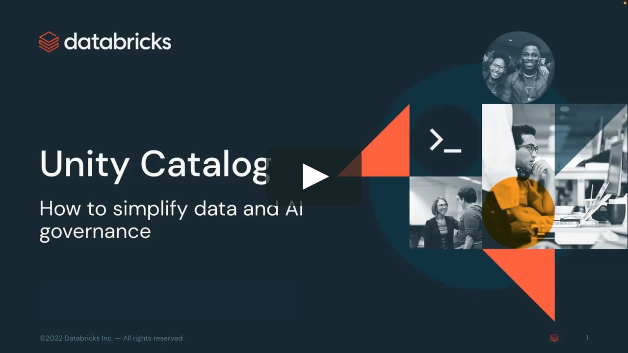 Unity Catalog | How to simplify data and AI governance on Vimeo