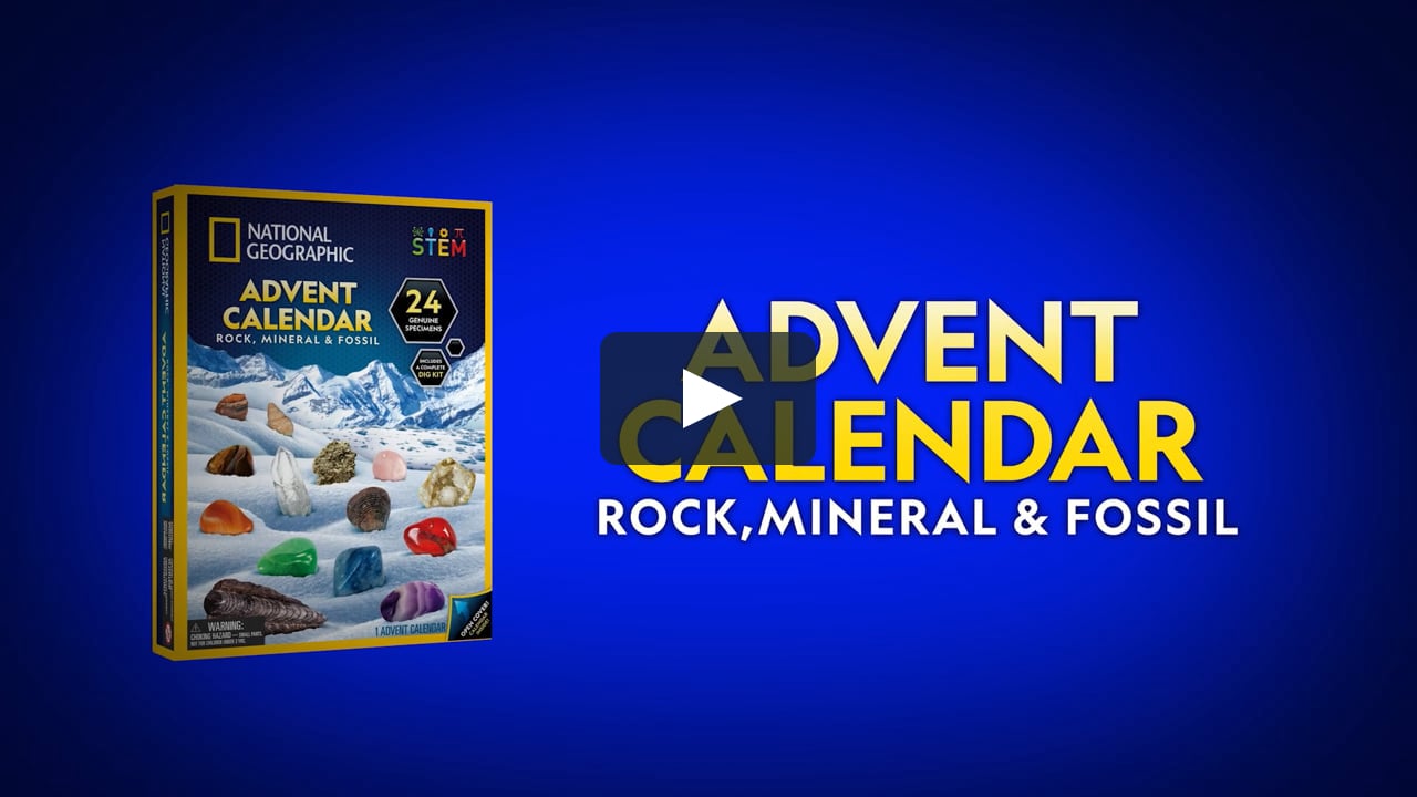 National Geographic Rock Mineral Fossil Advent Calendar on Vimeo National Geographic Rock Mineral Fossil Advent Calendar on Vimeo