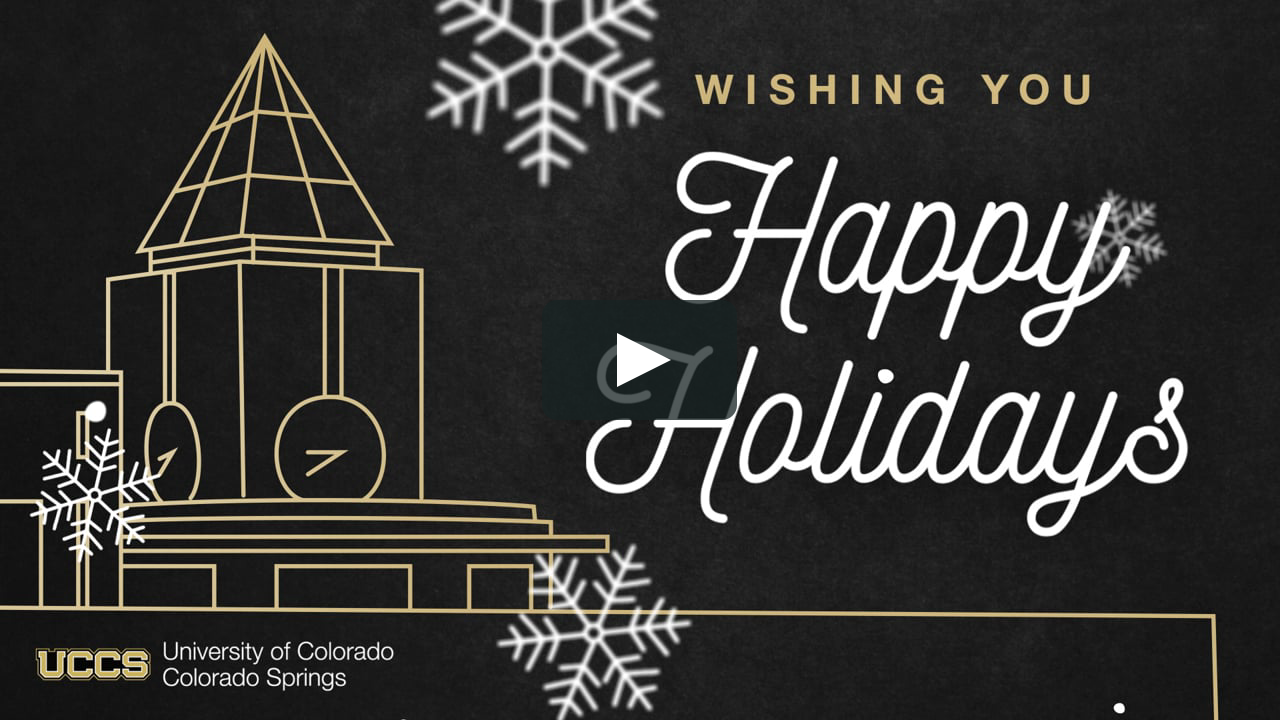UCCS Holiday Card Outro 2020 on Vimeo