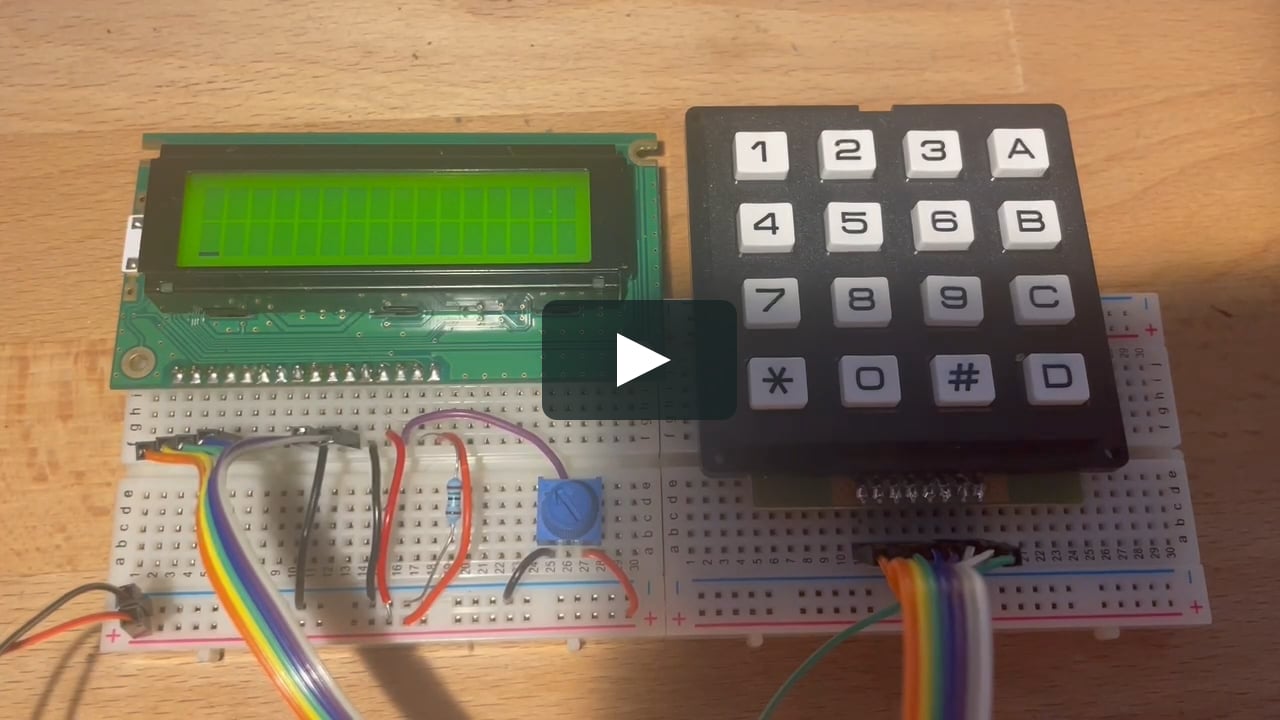Microcontroller Calculator on Vimeo Circuit Diagram
