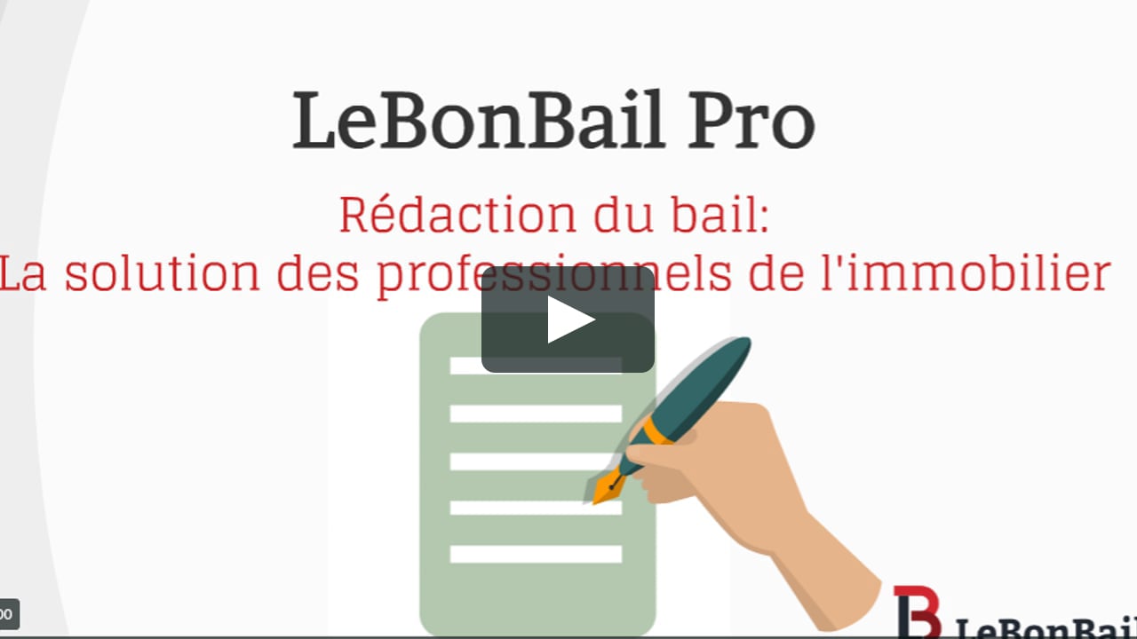 Qu'est ce que LeBonBail Pro ? BE FR on Vimeo