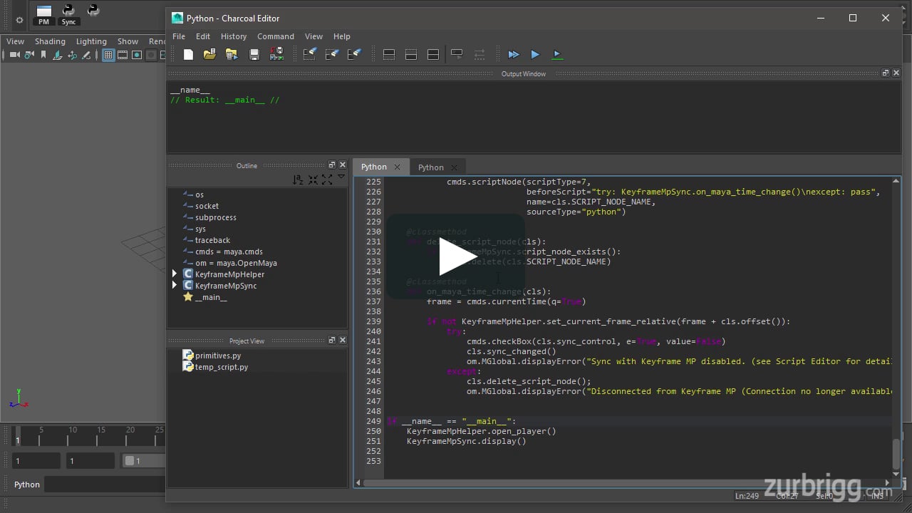 Maya Python - if __name__ ==