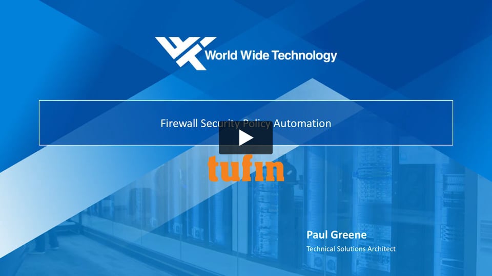 Tufin SecureTrack Overview - WWT