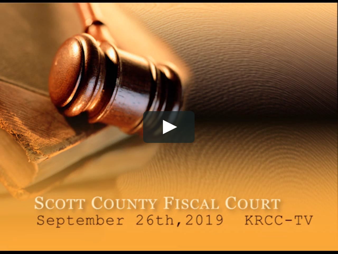 Scott County Fiscal Court September 26th, 2019 on Vimeo