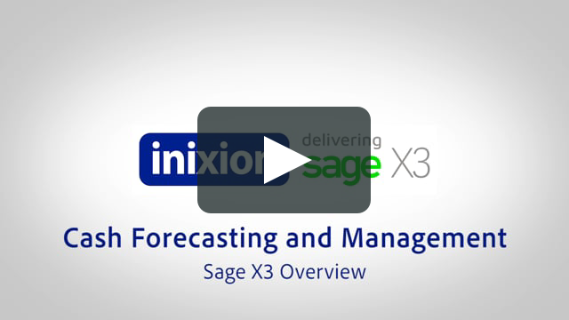 Video showing how Sage X3 can help your business with cash flow management