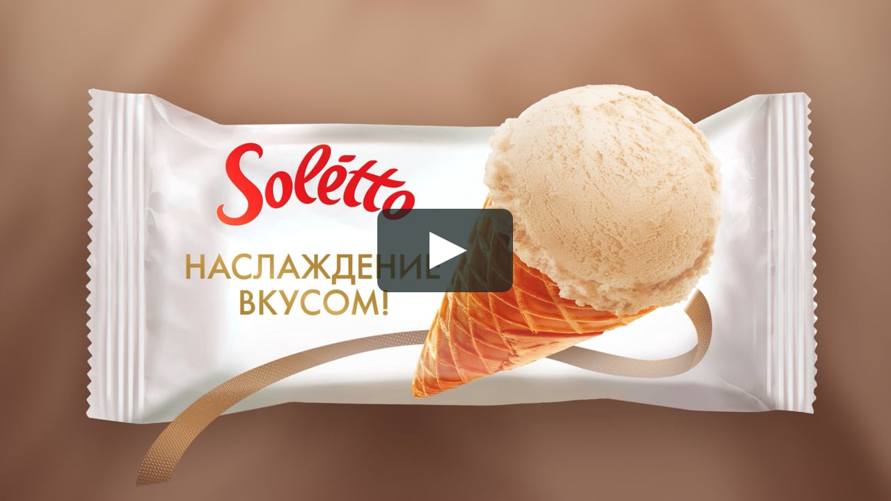 Мороженое Soletto рикотта апельсин