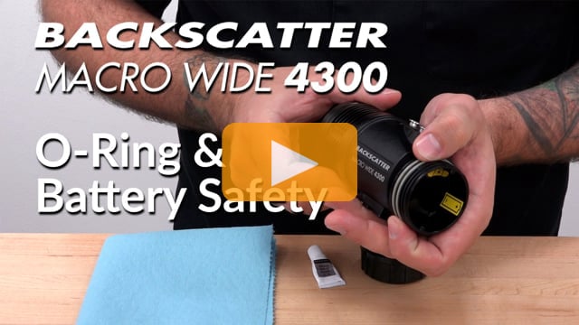 O-Ring and Battery Safety | Macro Wide 4300 Video Light