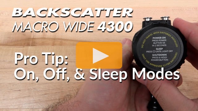 Pro Tip: On, Off, & Sleep | Macro Wide 4300 Video Light