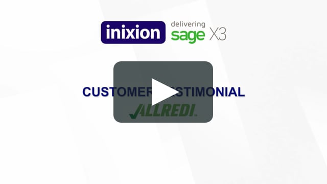 Allredi discusses how Sage X3 and Inixion are helping their business