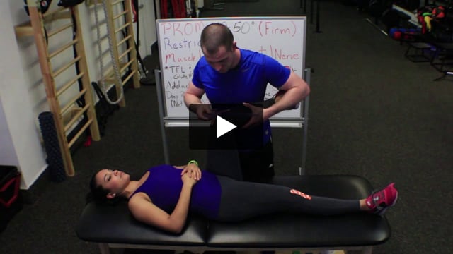 Video: Goniometry: Hip Internal Rotation at 90 Degree of Hip Flexion ...