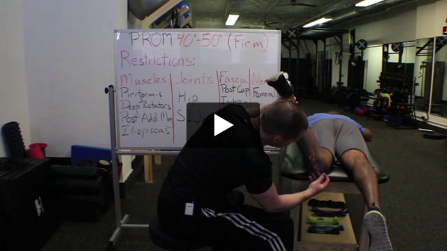 Video: Goniometry Hip Internal Rotation (in prone)