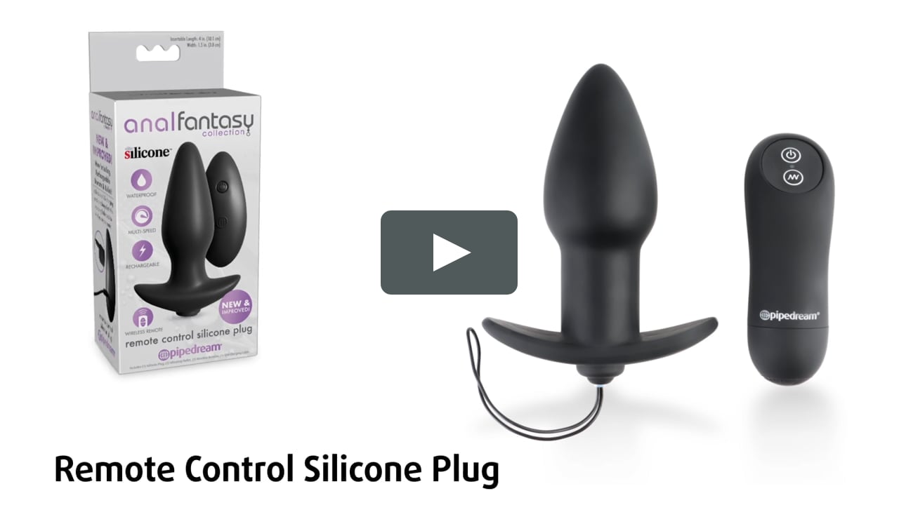 Plug anal de silicone com controle remoto - anal fantasy