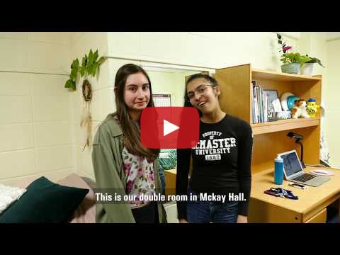 McMaster Residence Room Tour Video