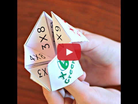 Cootie Catcher Fold and Play Tutorial