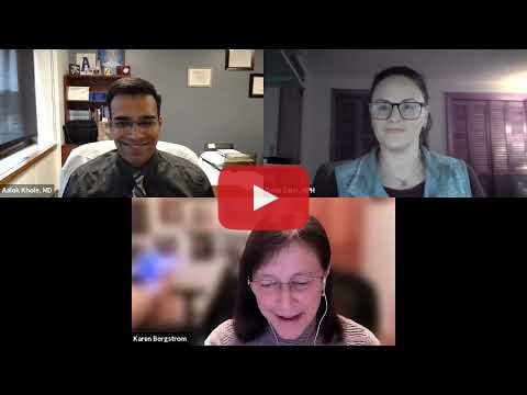 Webinar: COVID-19 Vaccinations Save Lives, Reduce Hospitalizations - faces of Aalok Khole, MD, Tricia Zahn, MPH,