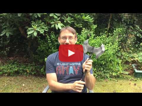 Video of Gav with his new shiny axe!
