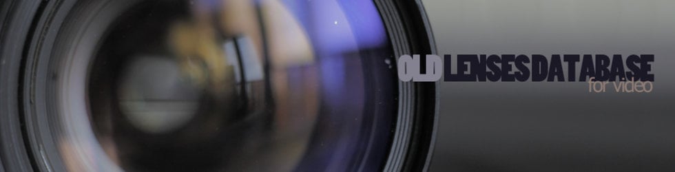 Old lenses database for video