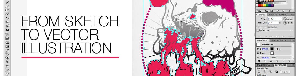 From Sketch to Vector Illustration